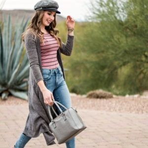 Lularoe Sarah  | Long Cardigan Gray Size XS